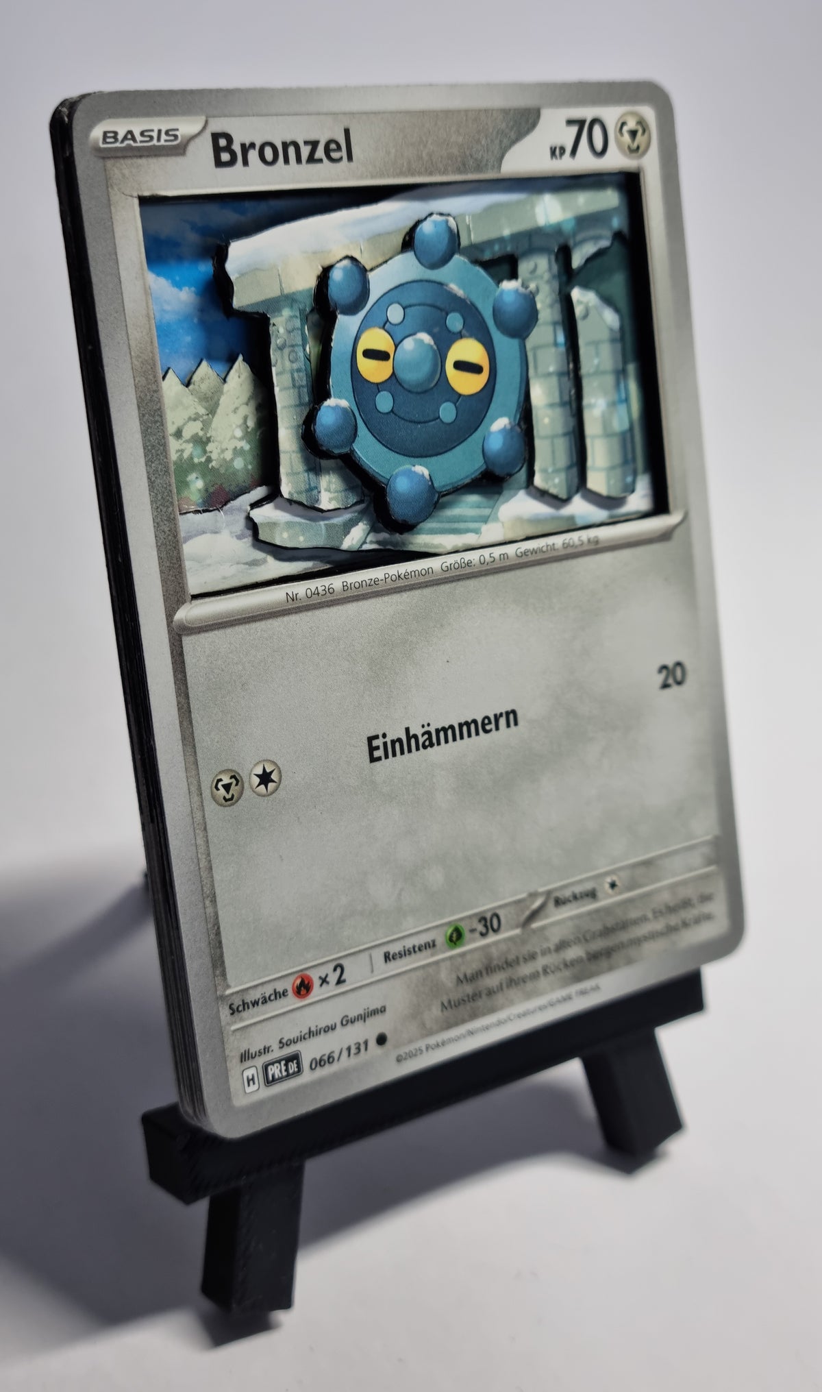 Shadowbox Pokémon TCG – [Bronzel] | Handmade Art