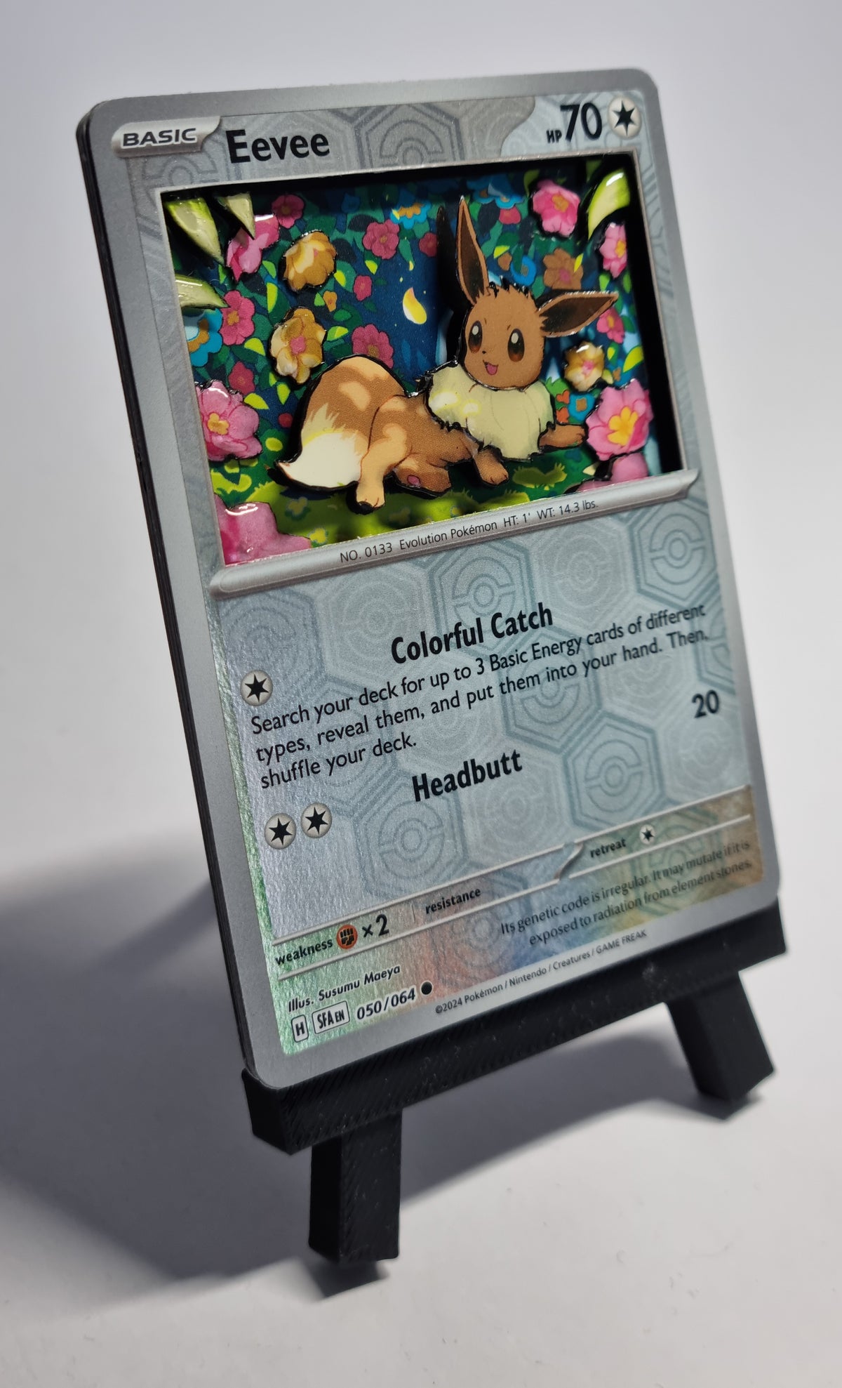 Shadowbox Pokémon TCG – [Evoli] | Handmade Art