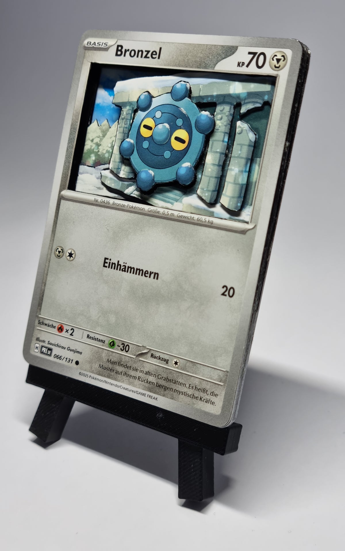 Shadowbox Pokémon TCG – [Bronzel] | Handmade Art
