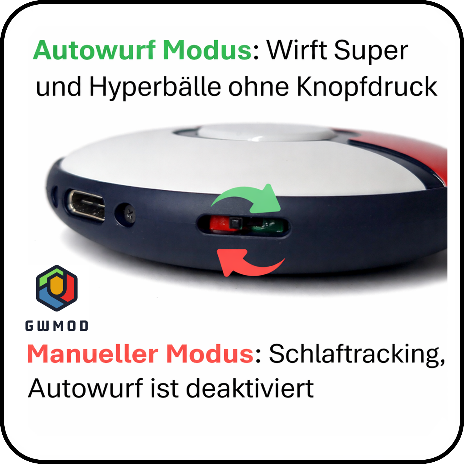 Modifiziertes Pokémon GO Plus+ | Superball Edition