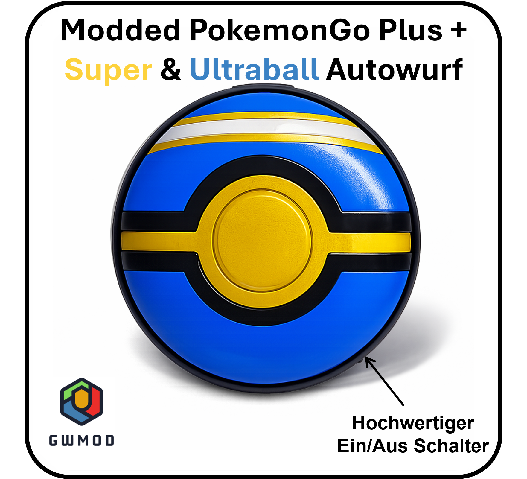 Modifiziertes Pokémon GO Plus+ | Sonderaktion 2x Einsenden und 2x Modifizieren