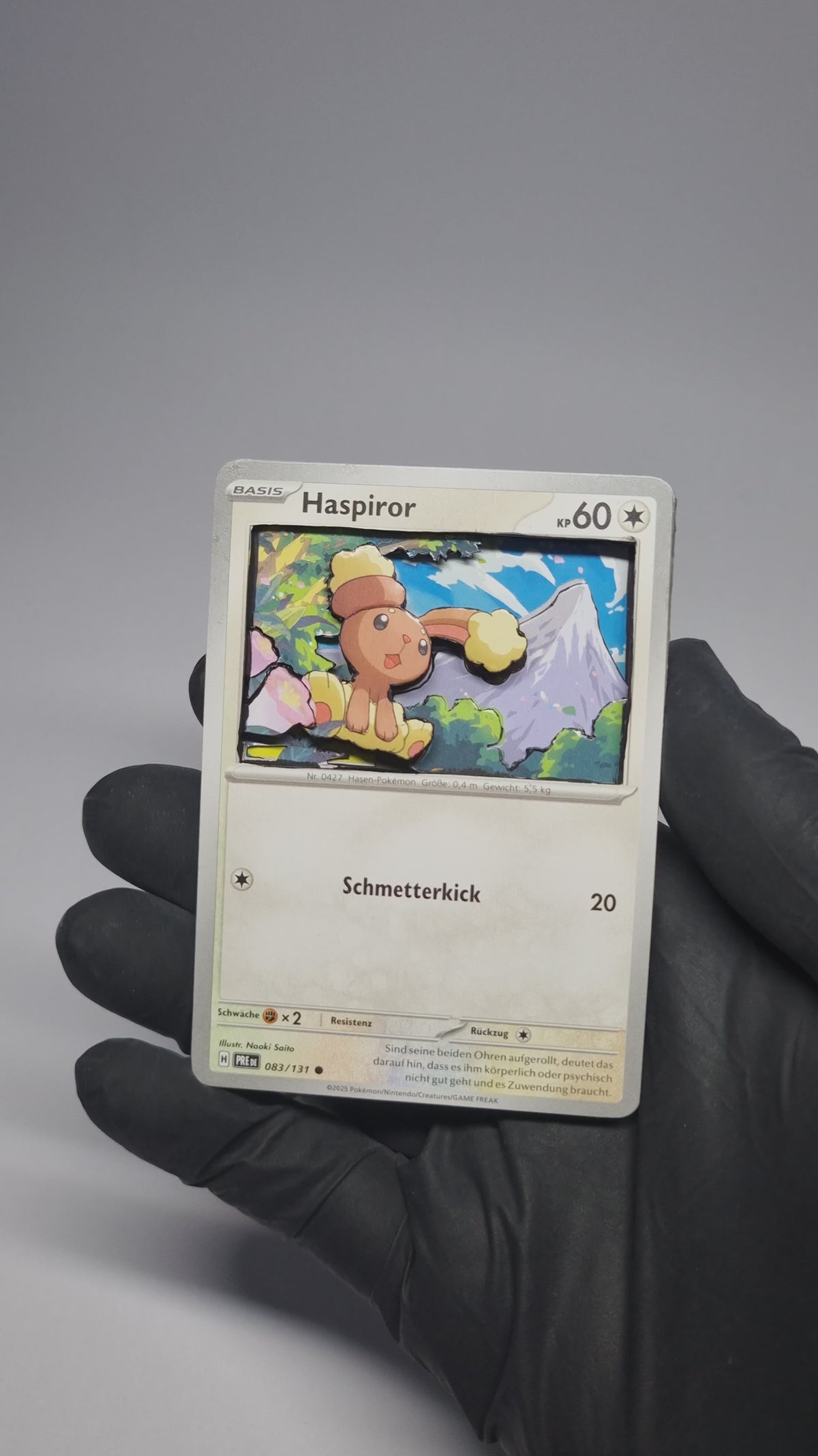 Shadowbox Pokémon TCG – [Haspiror] | Handmade Art